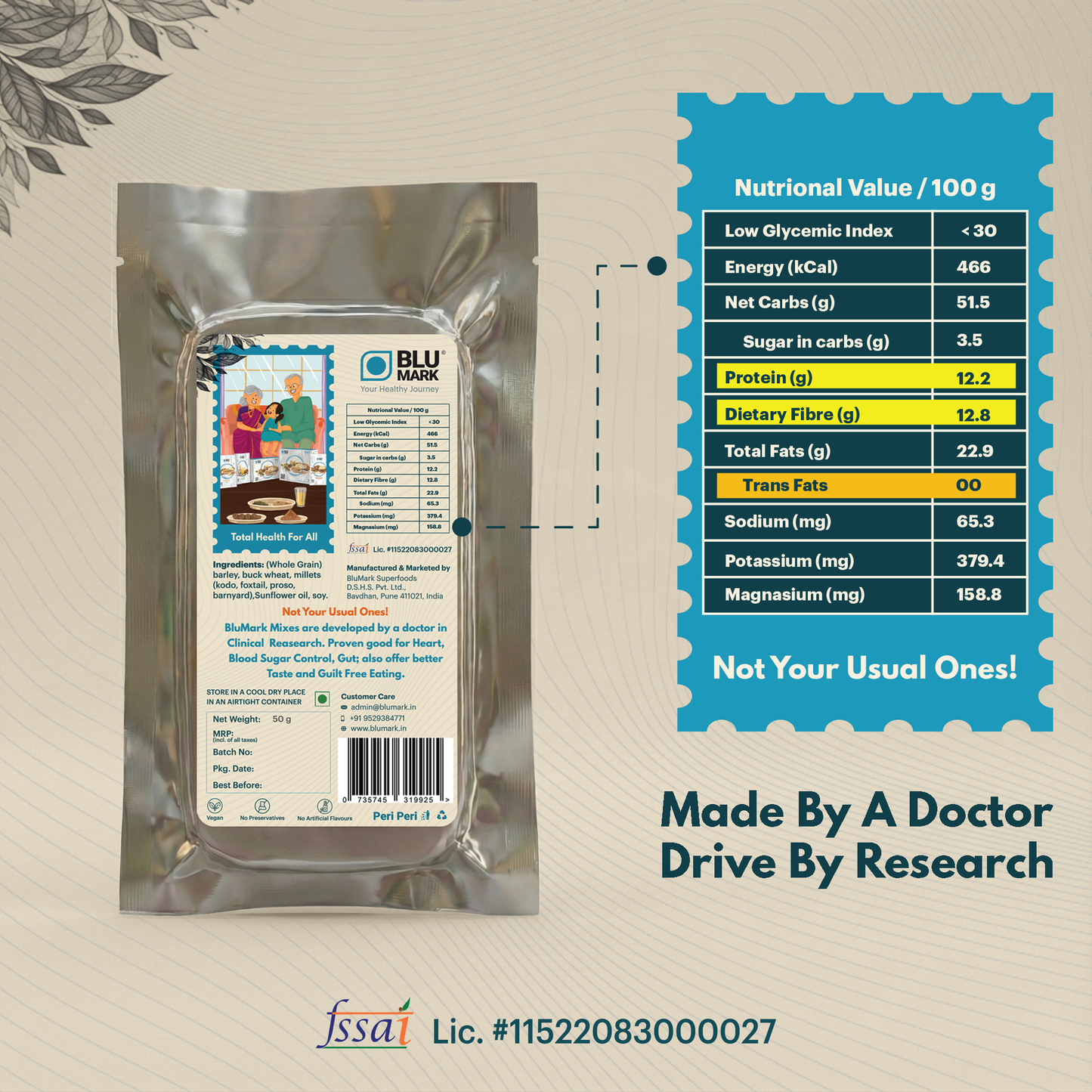 BluMark Barley Millet Pocket Khakhra