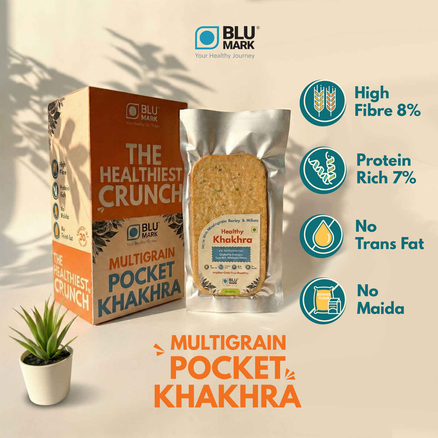 BluMark Barley Millet Pocket Khakhra